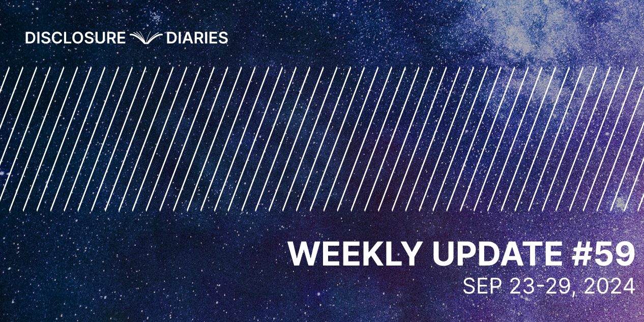 Disclosure Diaries Update #59