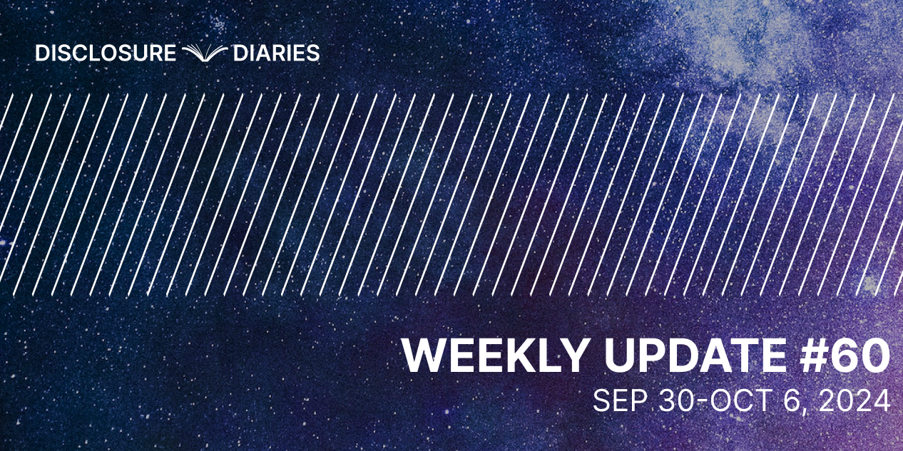 Disclosure Diaries Update #60