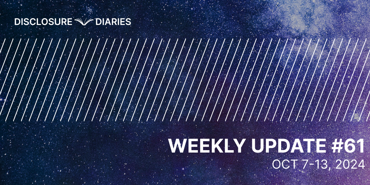 Disclosure Diaries Update #61