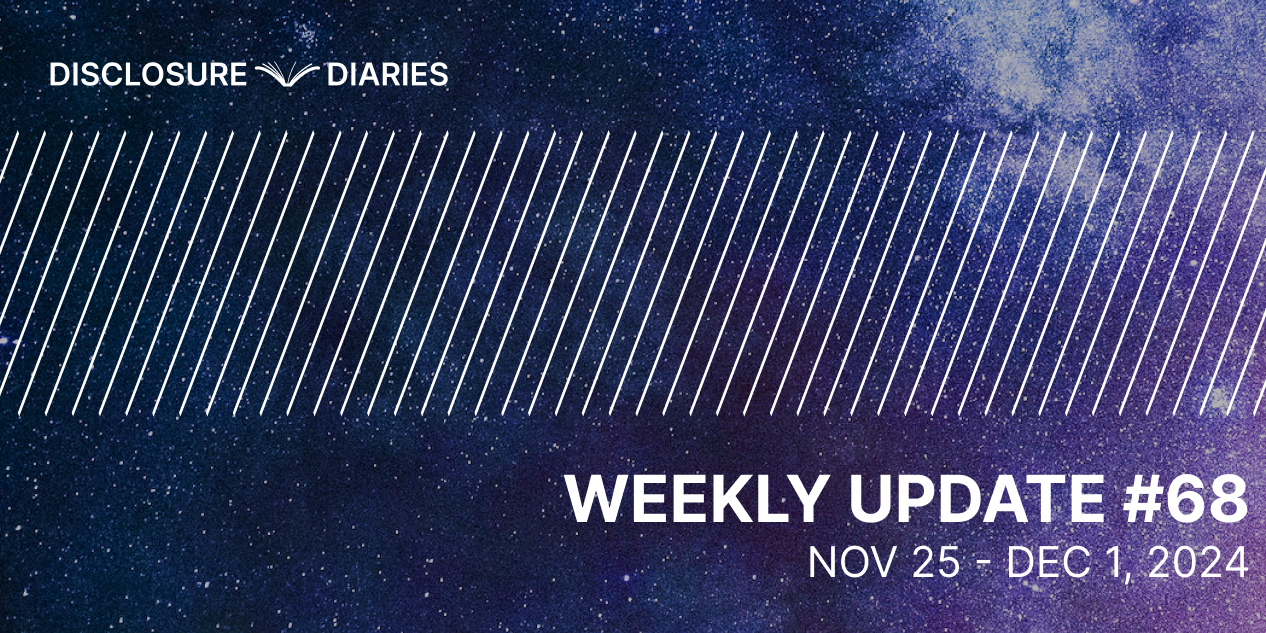 Disclosure Diaries Update #68