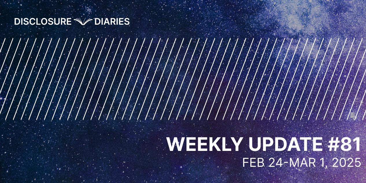 Disclosure Diaries Update #81